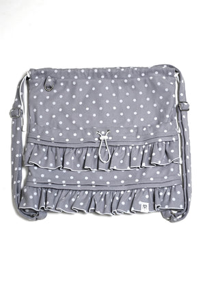 velvet dot woolly frill knapsack