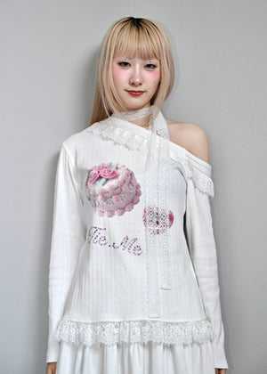 【8月下旬発送】「You need my love.」Lace-up Tee