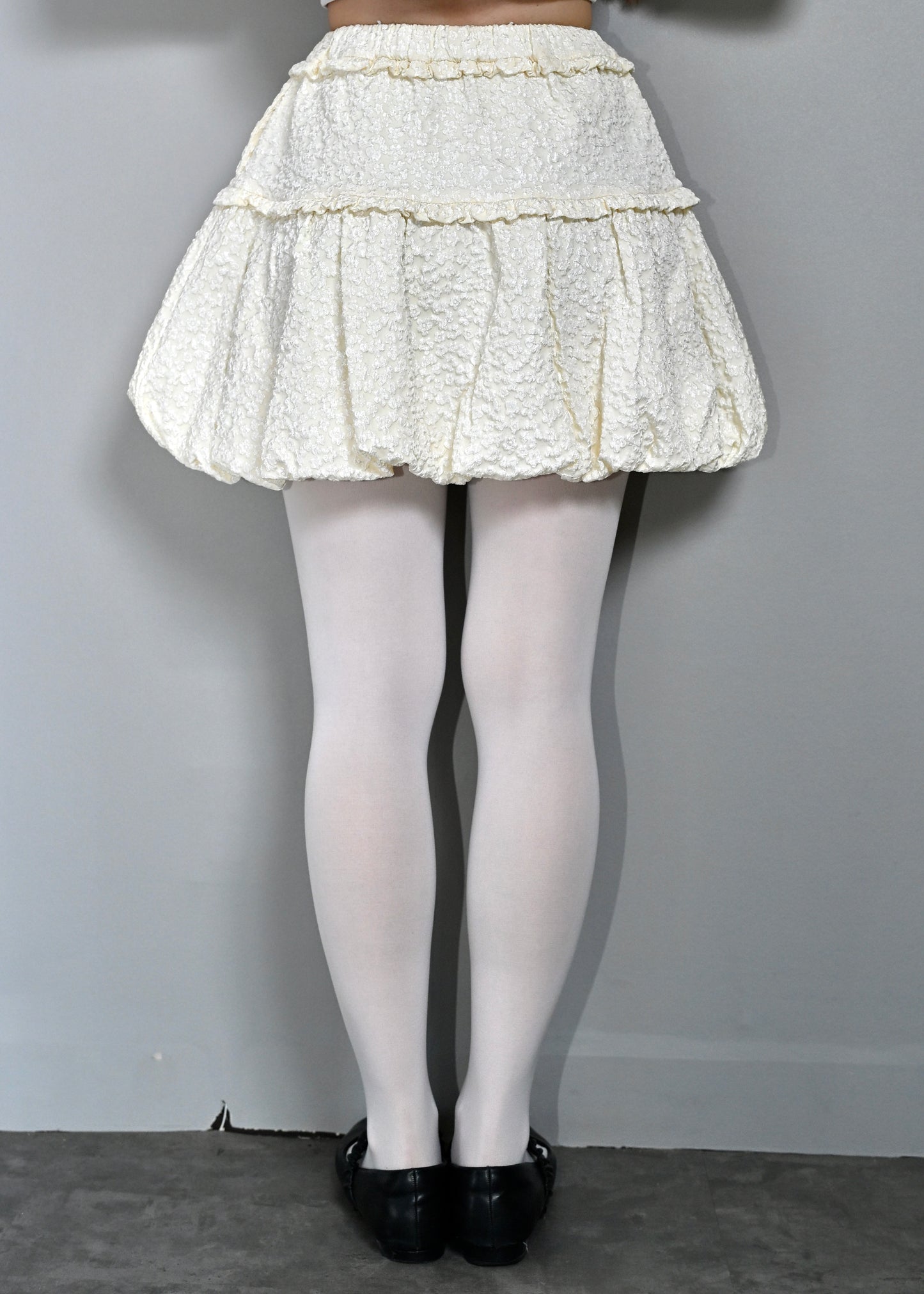 【8月下旬発送】glossy bloom balloon skirt