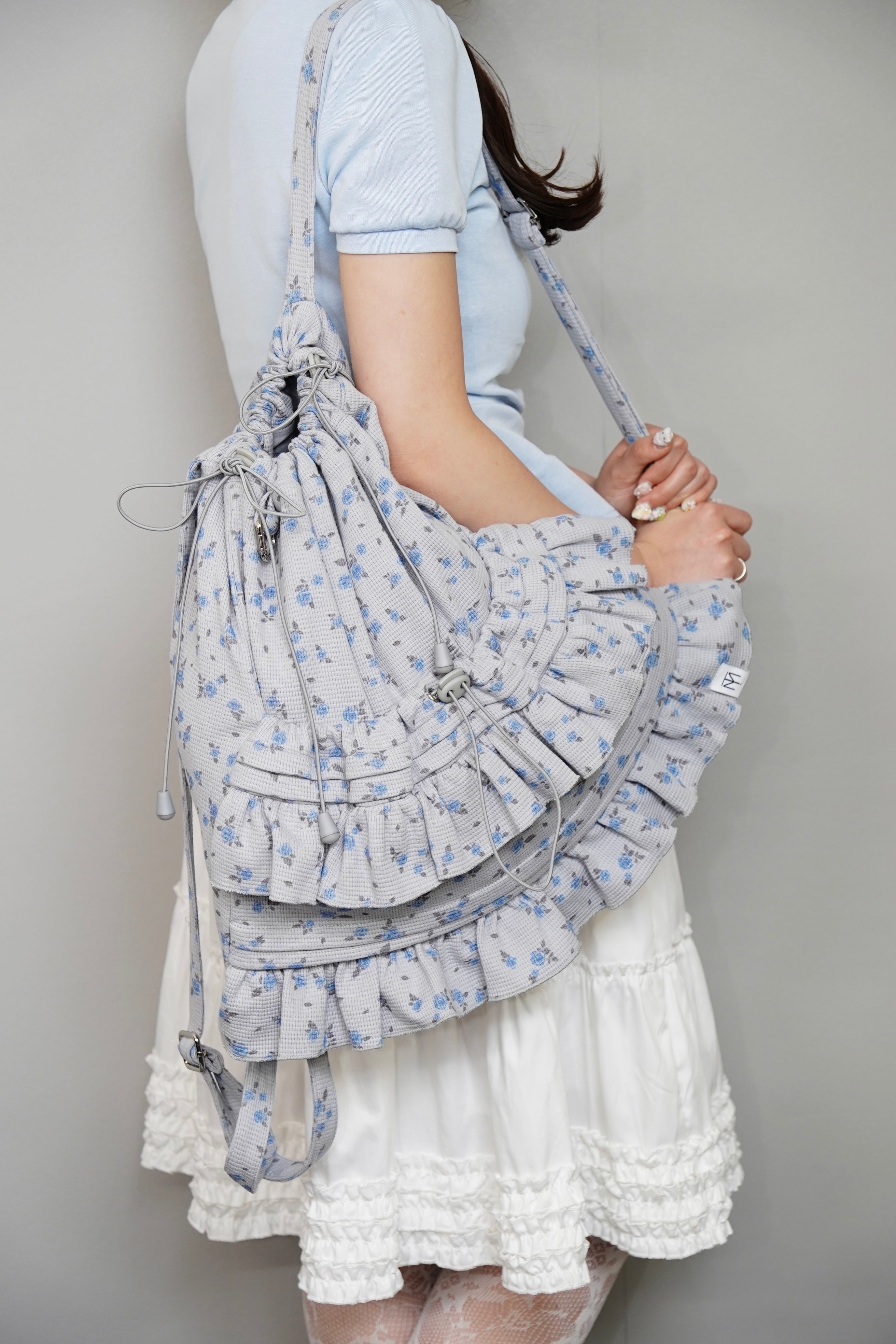 flower waffle frill knapsack – Tie.Me