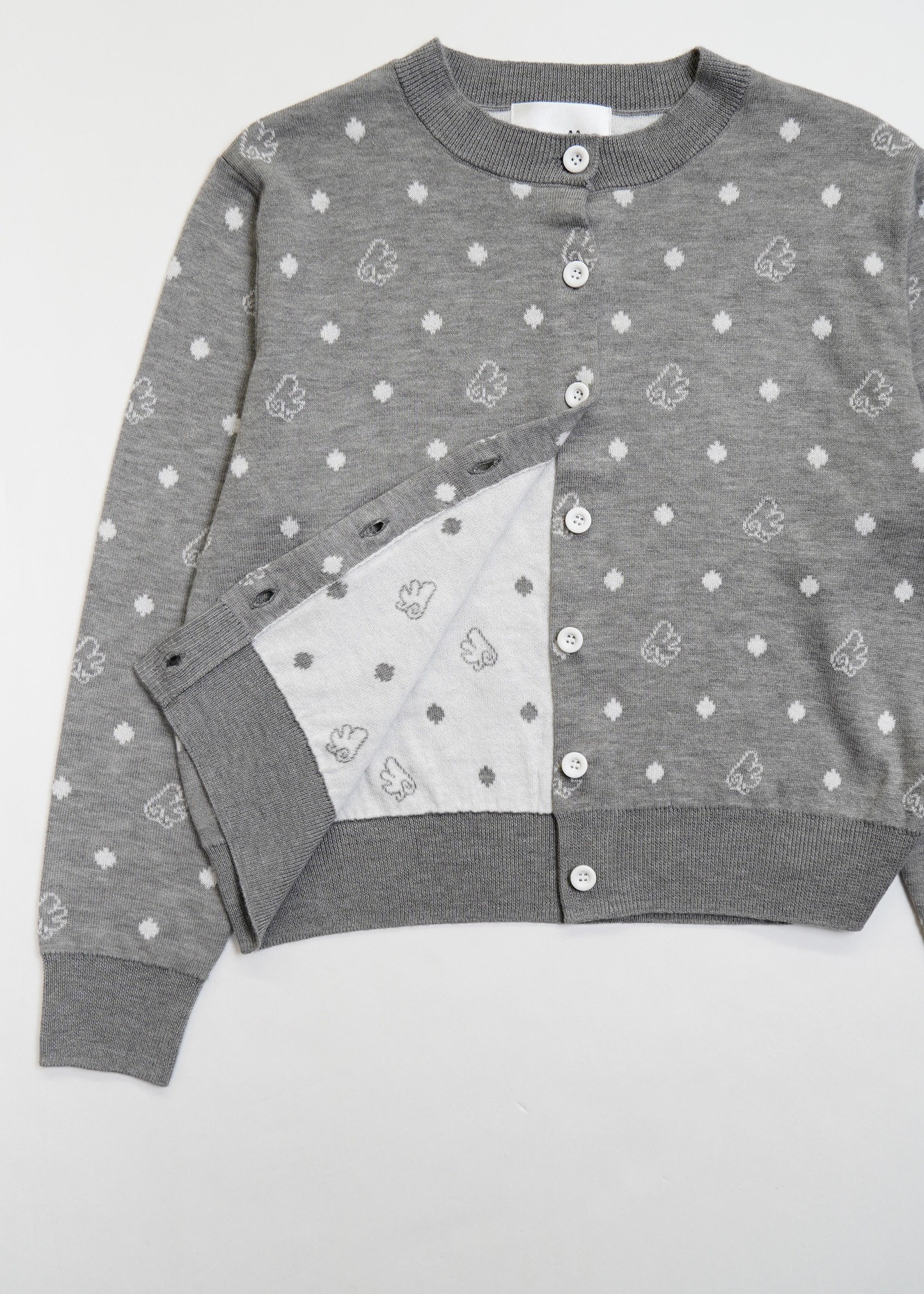 wings dot knit cardigan