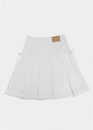 pleated cargo floral skirt