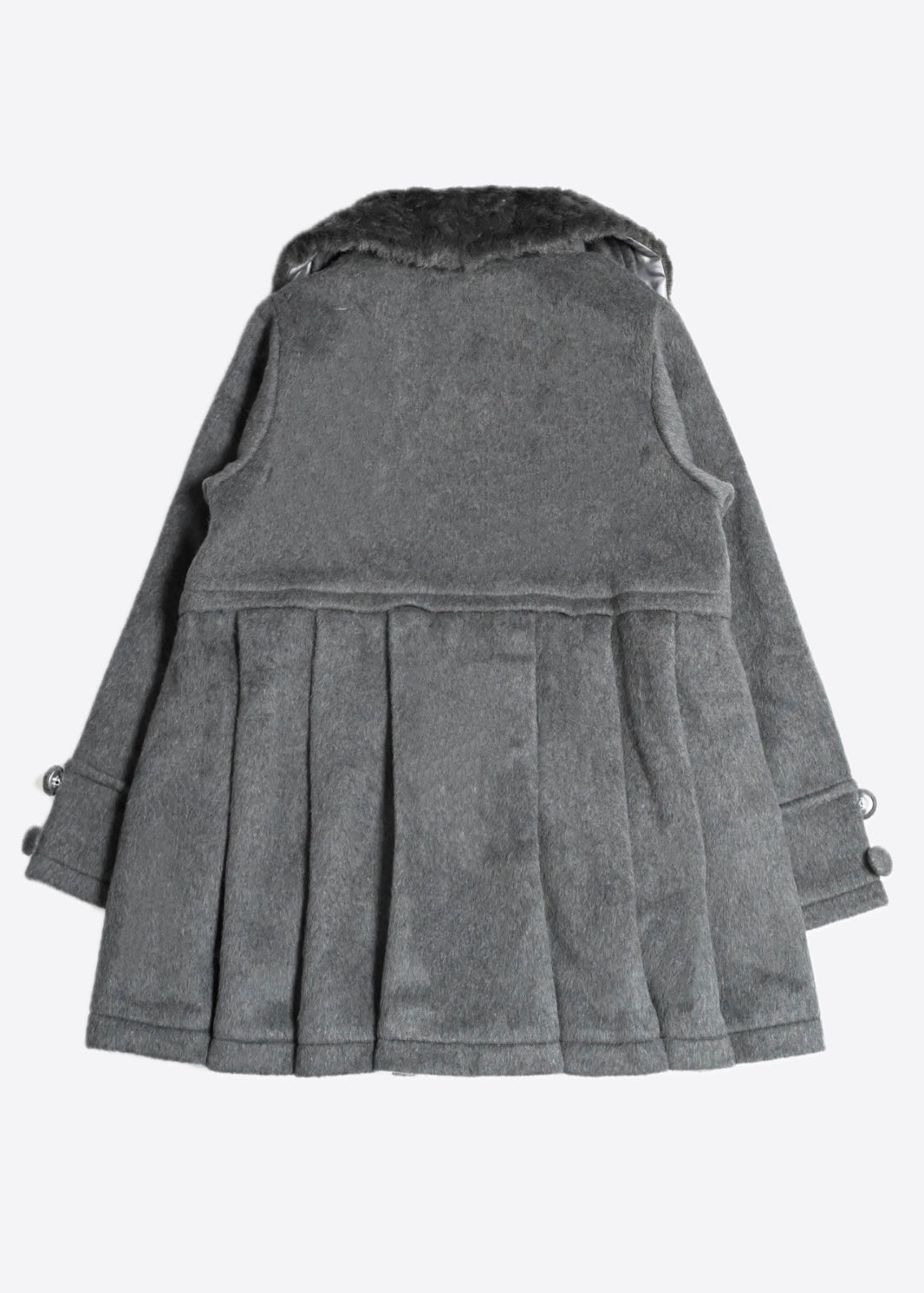 grace fur collar wool long coat