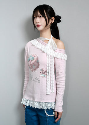 【8月下旬発送】「You need my love.」Lace-up Tee