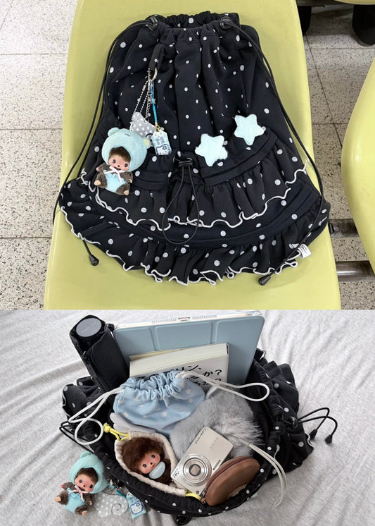 【4月下旬発送】dot frill knapsack
