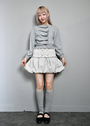 【8月下旬発送】glossy bloom balloon skirt