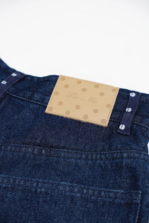 secret dot longline denim