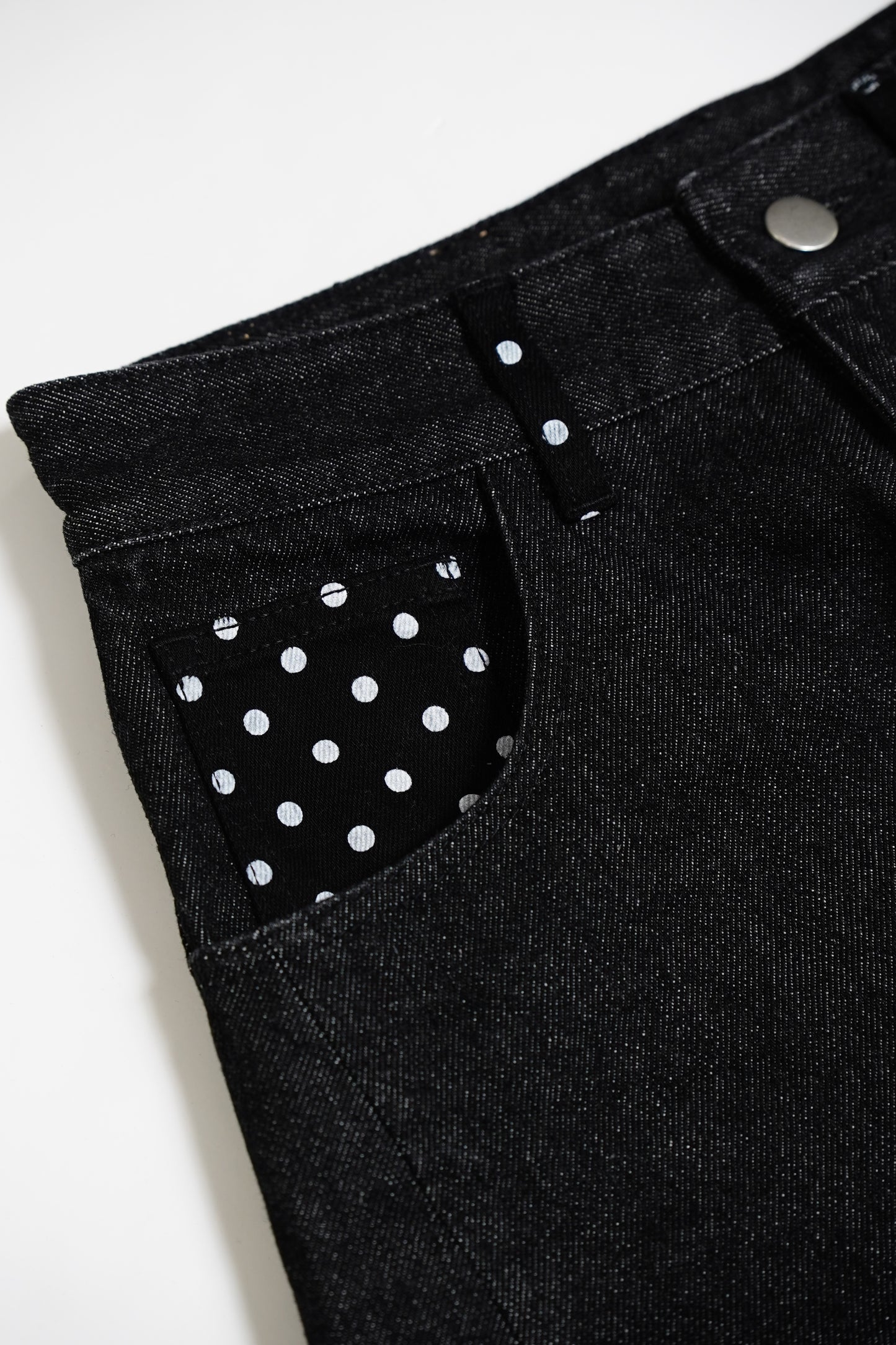 secret dot longline denim