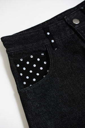 secret dot longline denim