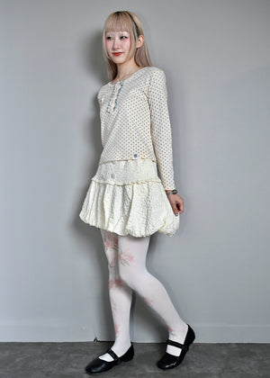 【8月下旬発送】glossy bloom balloon skirt