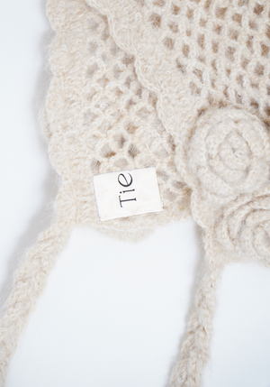 handmade rose beanie