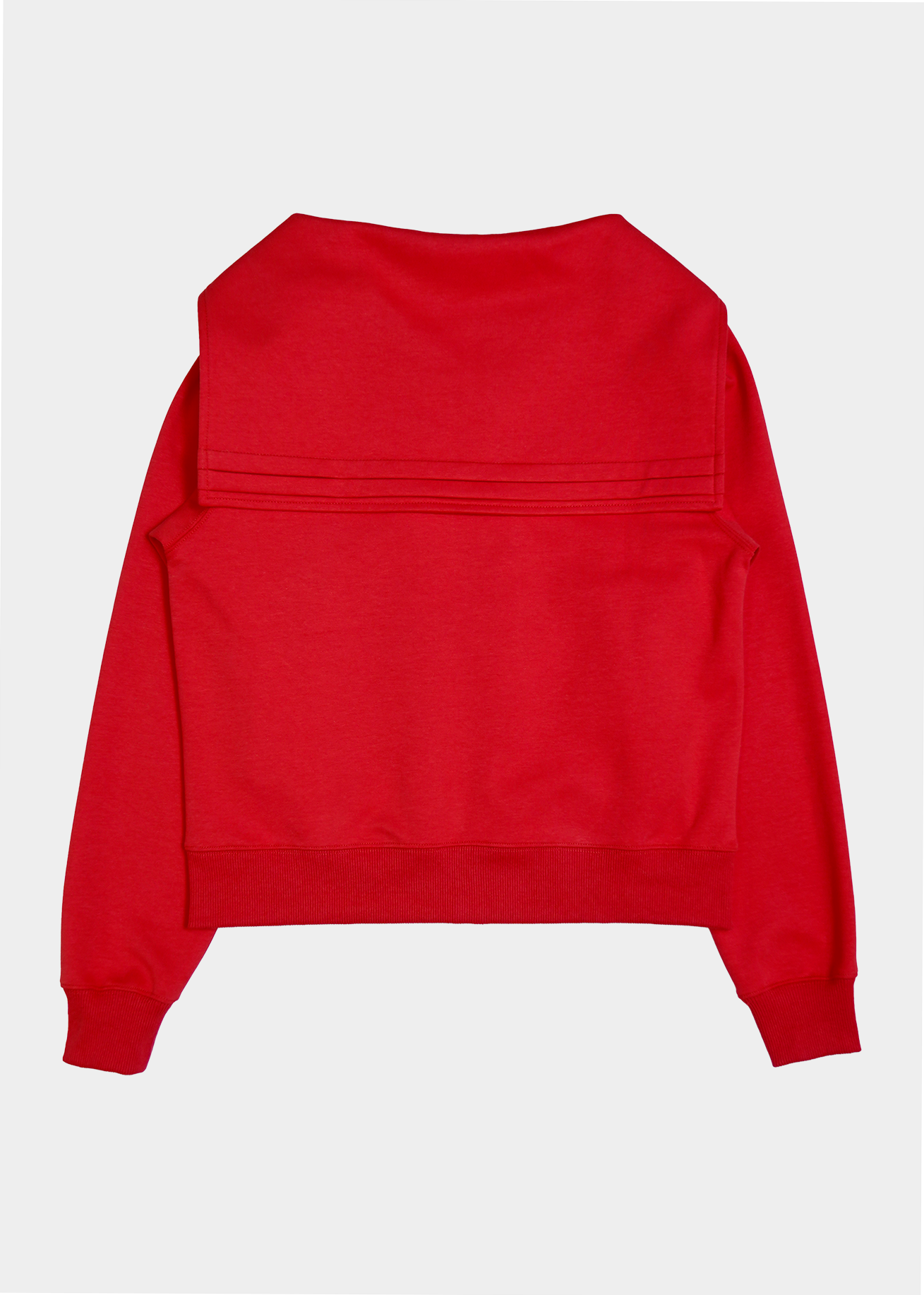 sailor collar frill zip hoodie