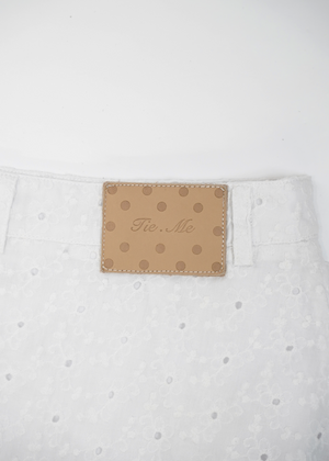 pleated cargo floral skirt