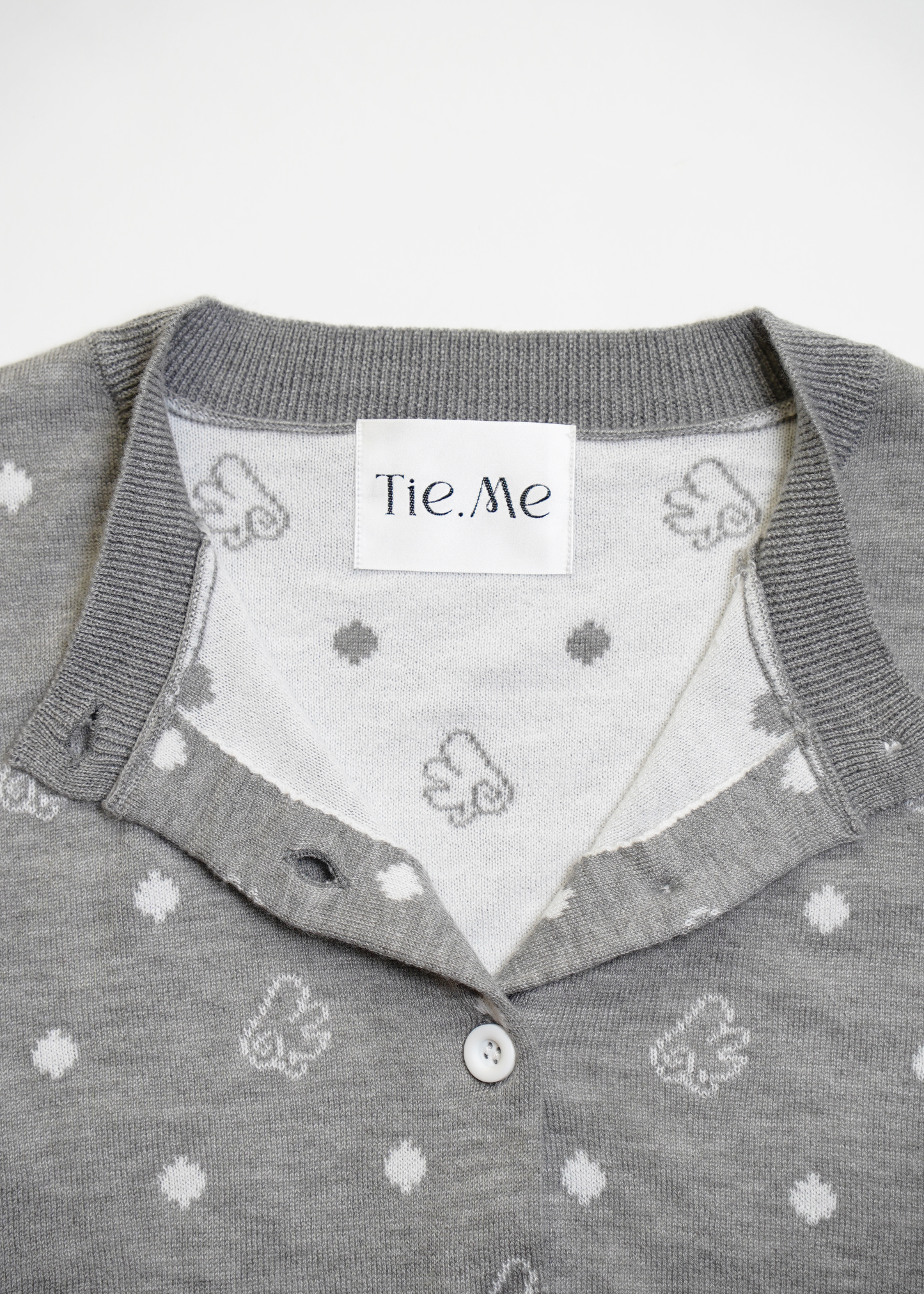 wings dot knit cardigan