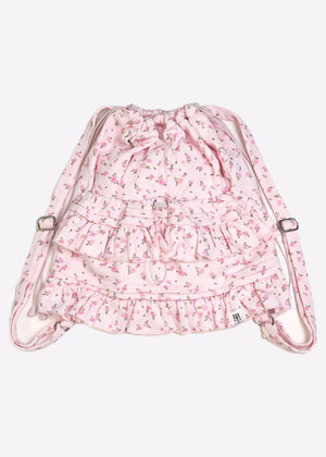 flower waffle frill knapsack