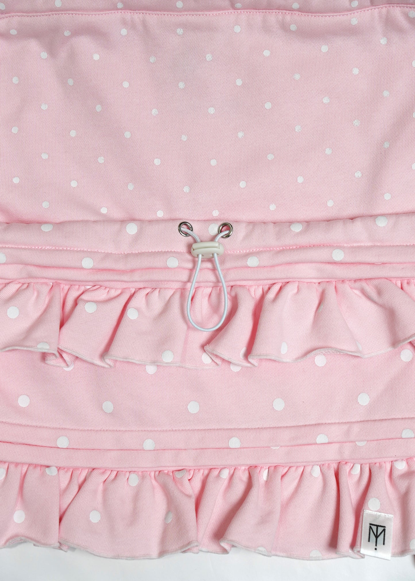 dot frill knapsack-pink&blue
