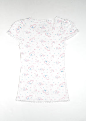 「swan's dream」lace Tee