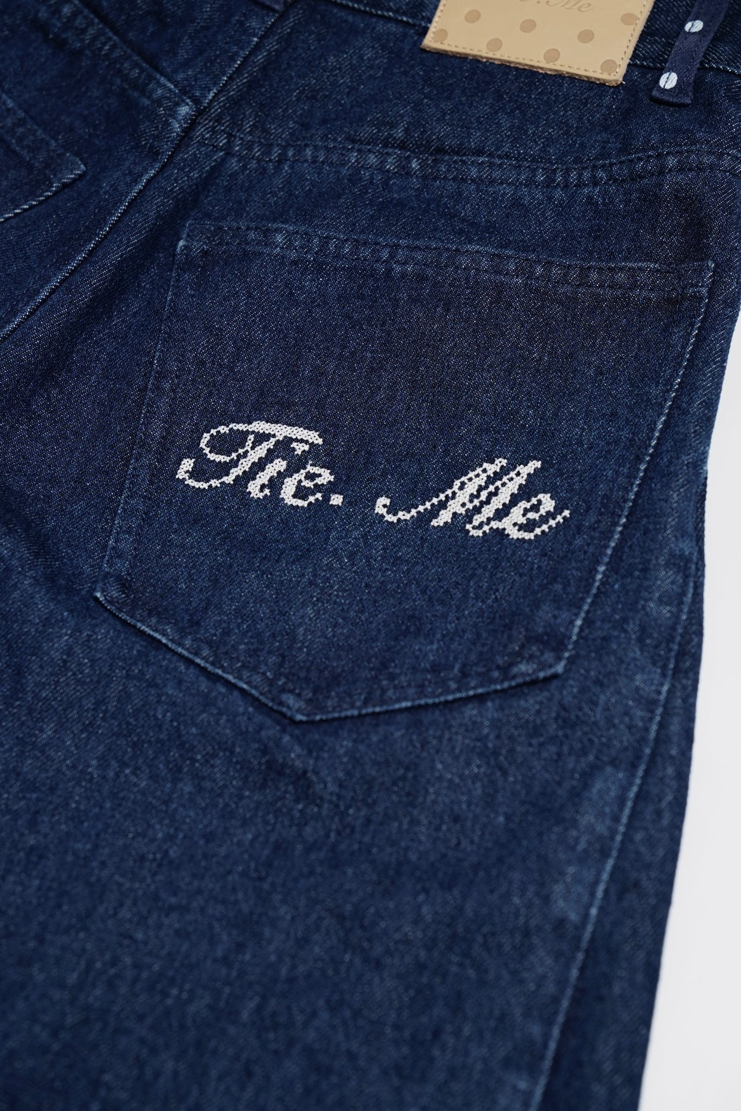 secret dot longline denim