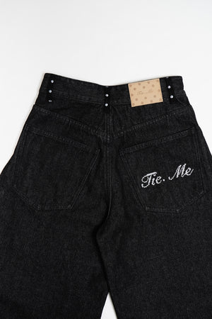 secret dot longline denim