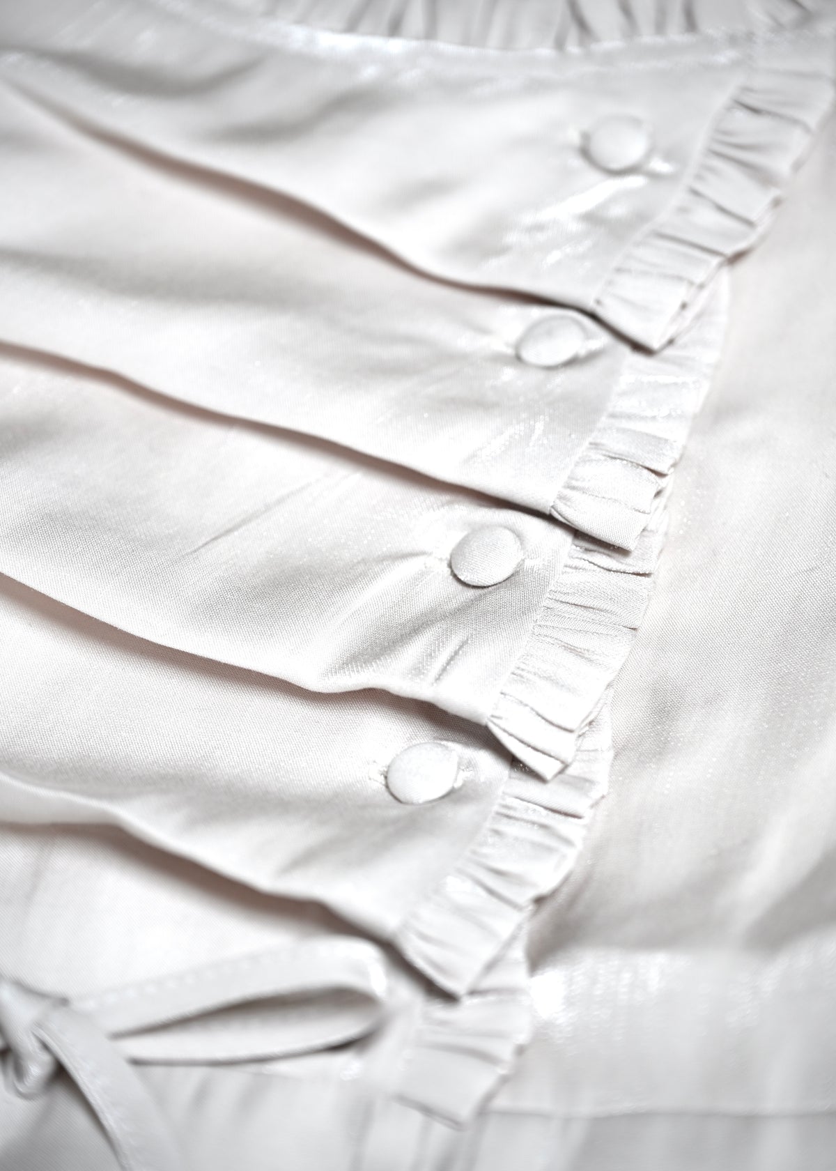 button up shimmer blouse