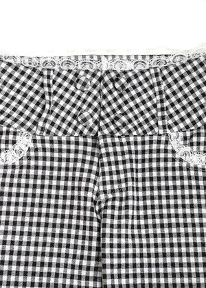 vintage lace gingham pants