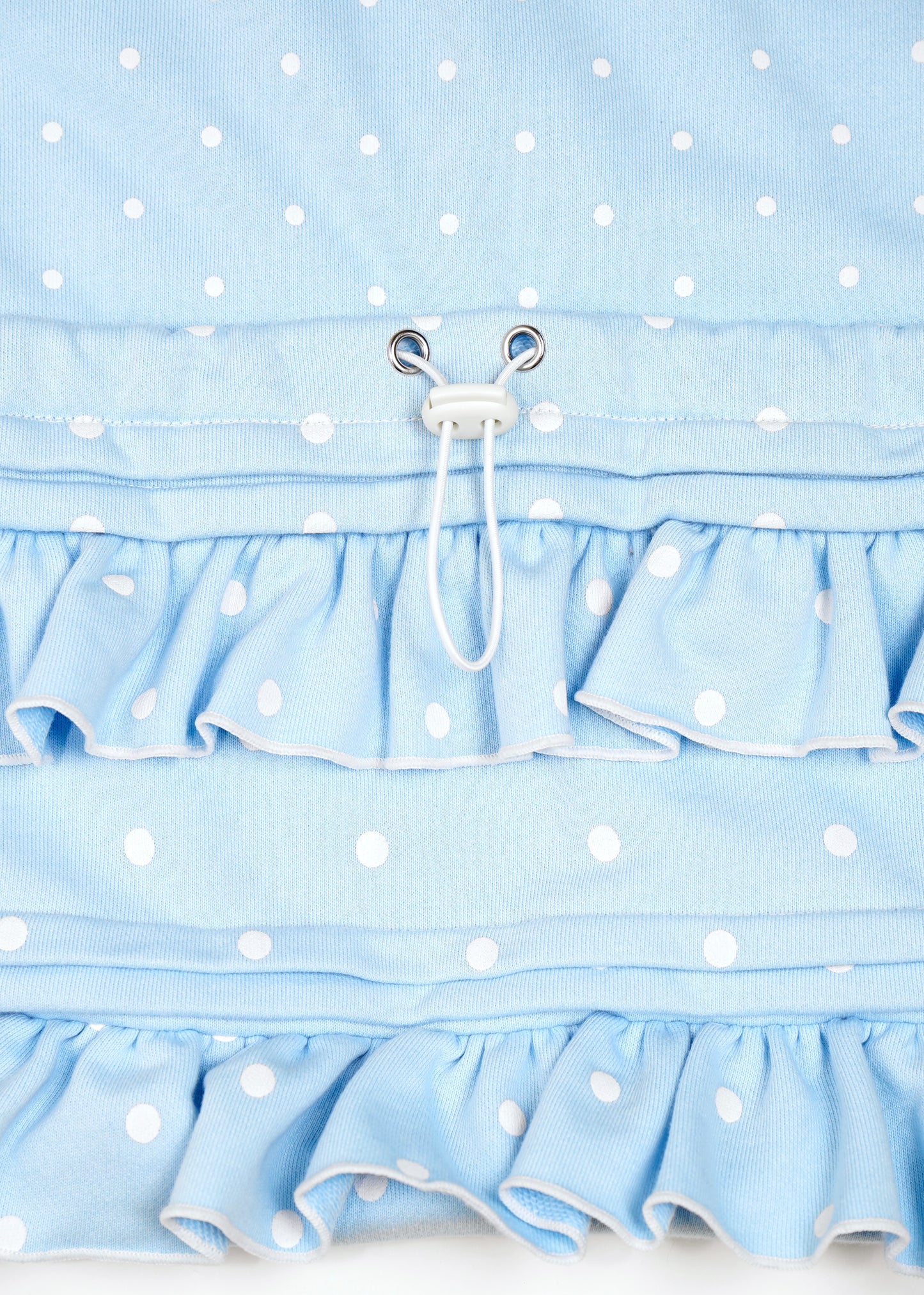 dot frill knapsack-pink&blue
