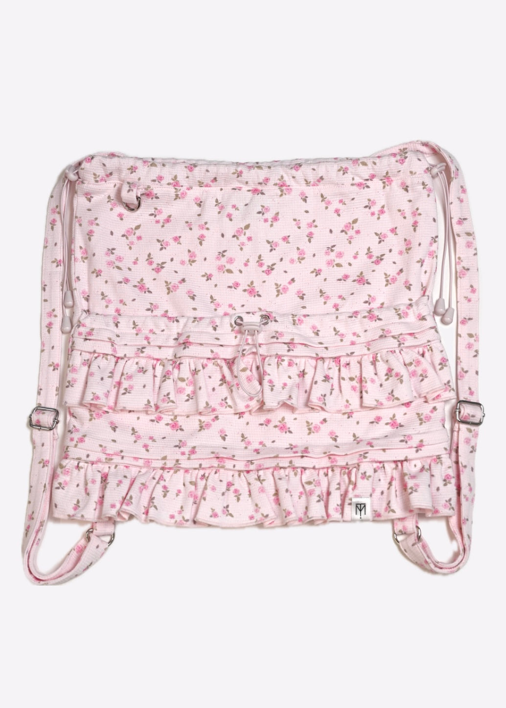 flower waffle frill knapsack