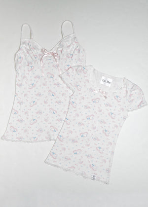 「swan's dream」lace Tee