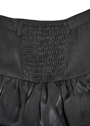 cargo frill shimmer tiered skirt