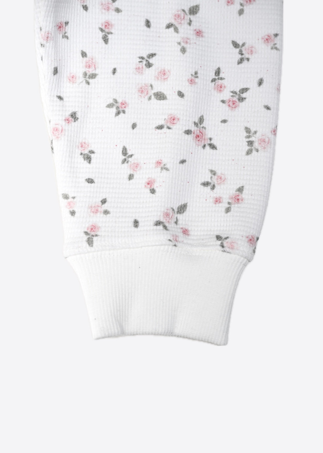flower waffle ribbonful zip hoodie