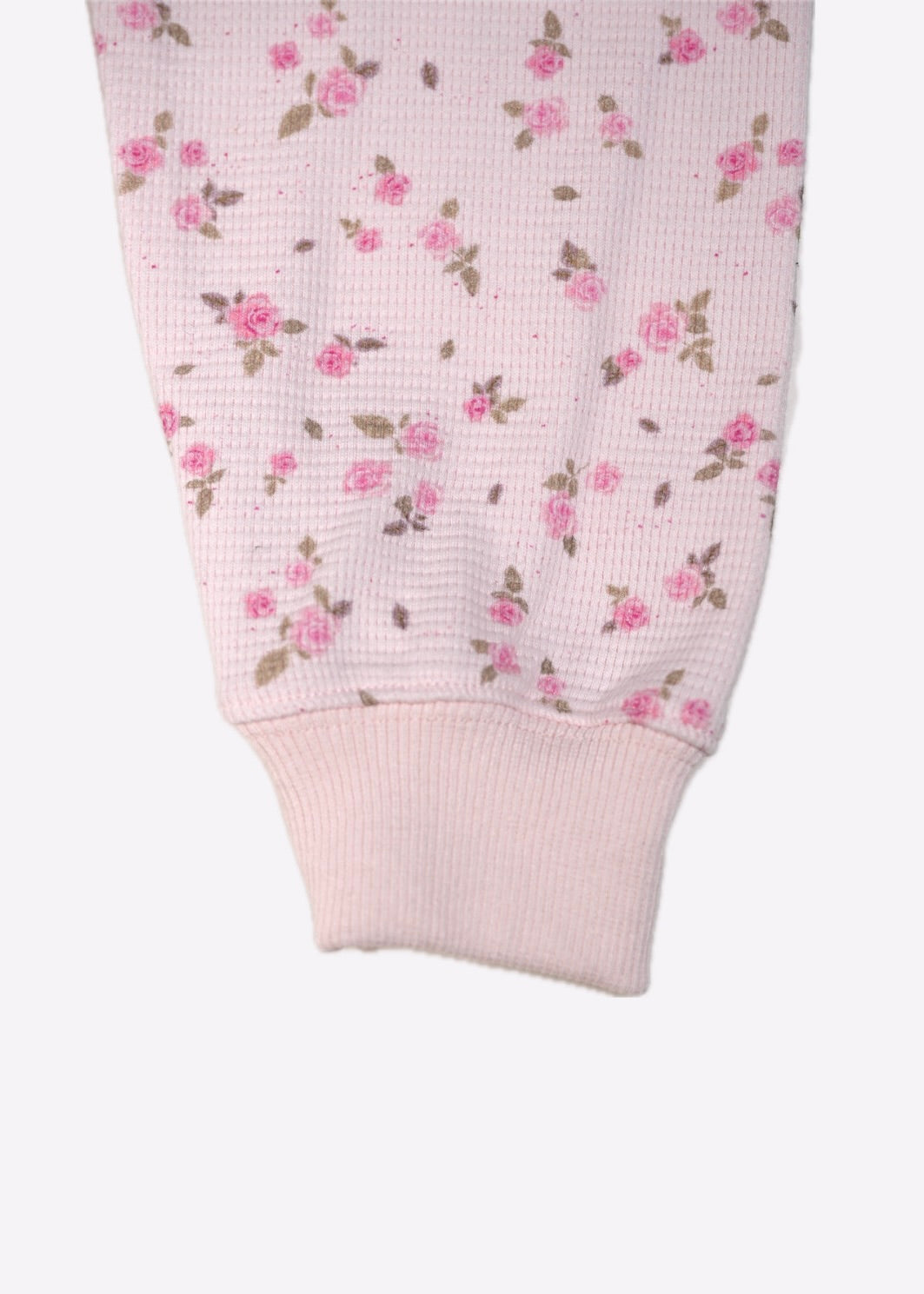 flower waffle ribbonful zip hoodie