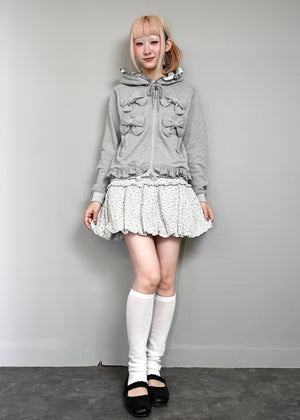 ribbonful zip hoodie