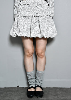 【8月下旬発送】glossy bloom balloon skirt