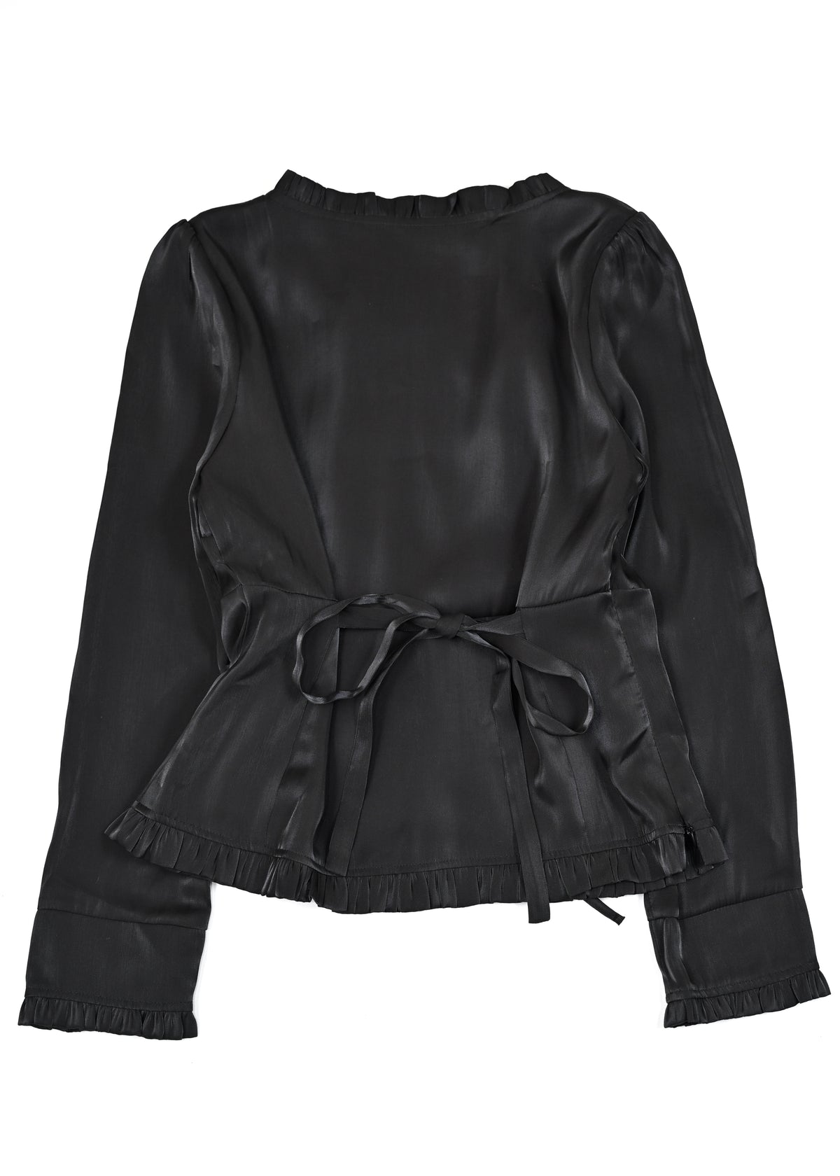 button up shimmer blouse
