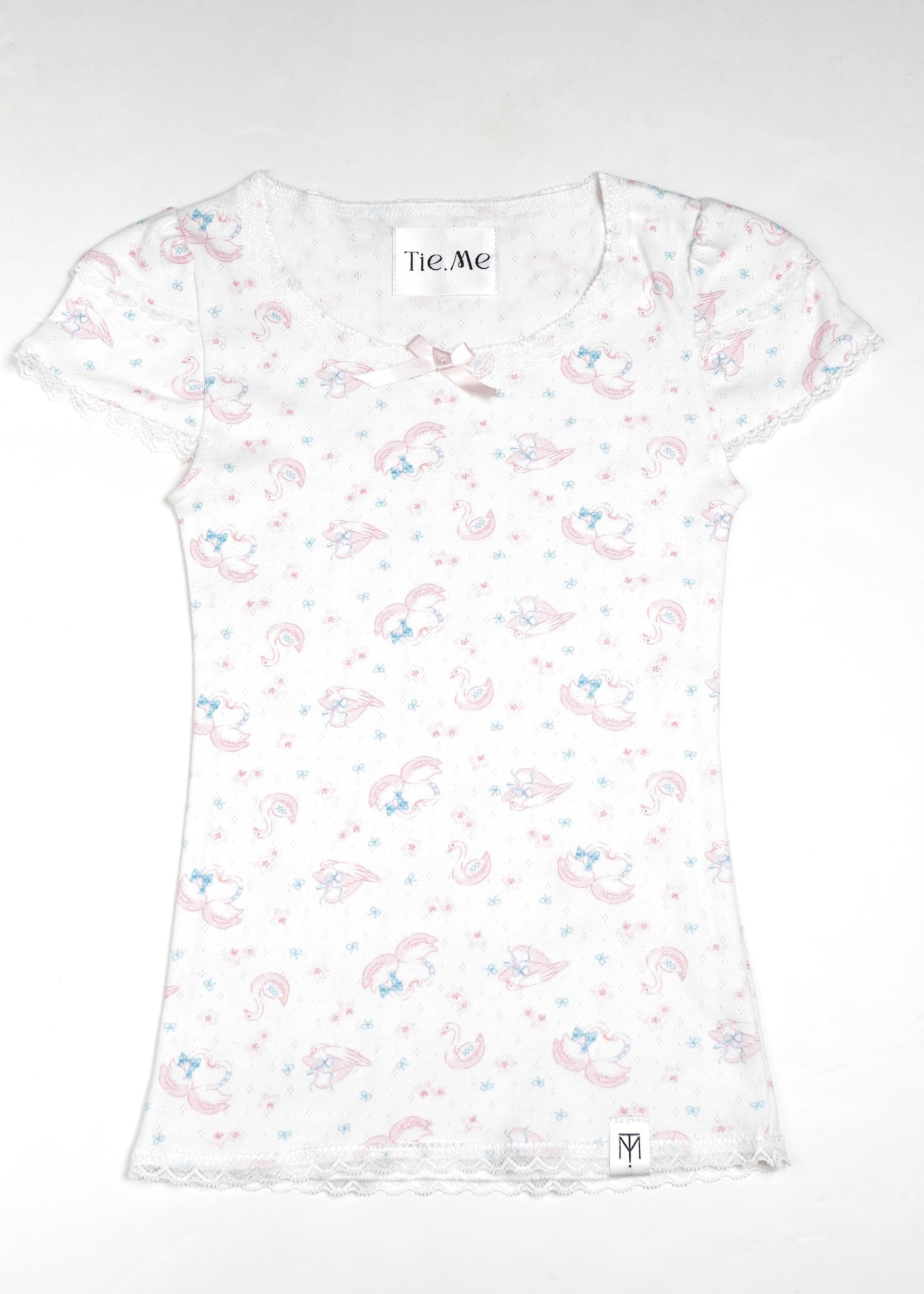 「swan's dream」lace Tee