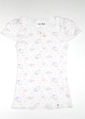 「swan's dream」lace Tee
