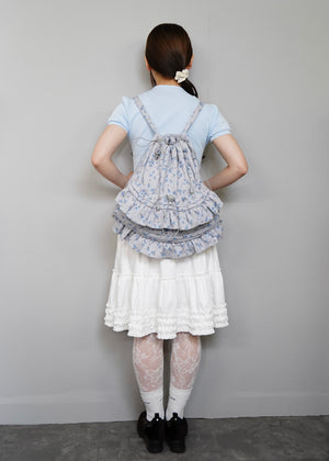 flower waffle frill knapsack
