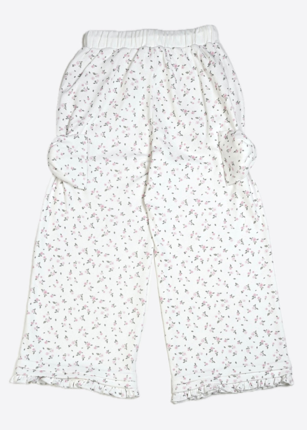 flower waffle ribbonful lounge pants
