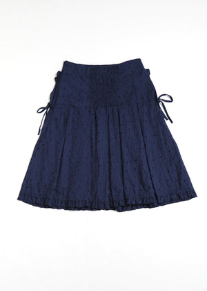 pleated cargo floral skirt