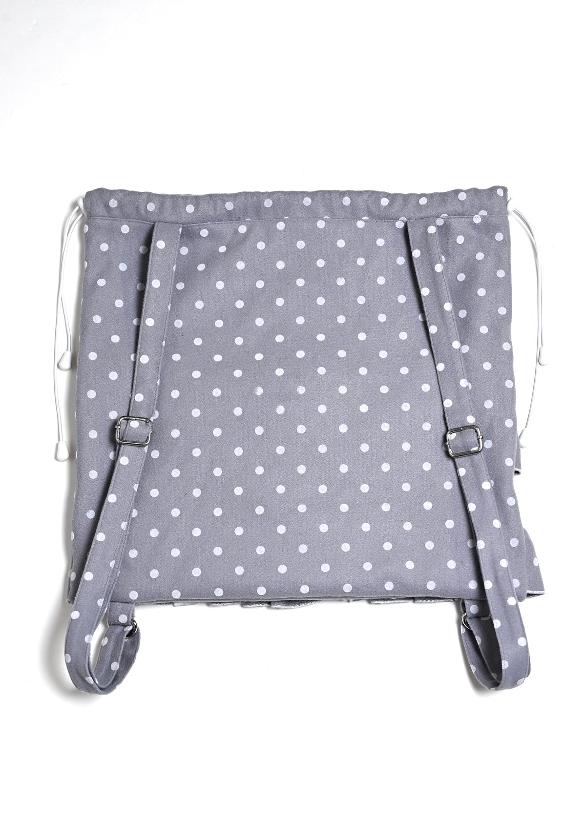 velvet dot woolly frill knapsack