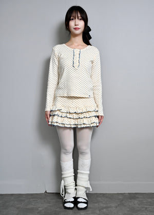 【8月下旬発送】lucky button star short pants