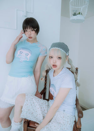 【HUHUEE】gallery girl Tee-slim