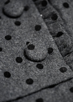 button frill wool dot skirt