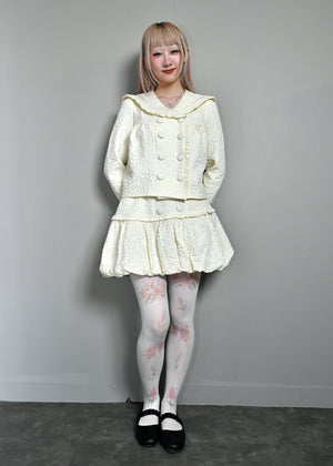 【8月下旬発送】glossy bloom balloon skirt