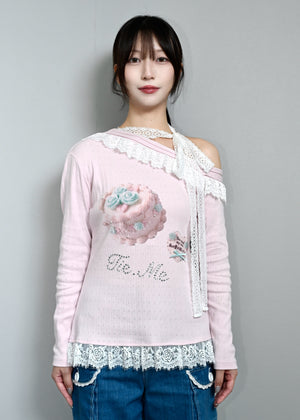 【8月下旬発送】「You need my love.」Lace-up Tee
