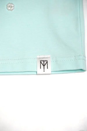 ribbon rosetta button tee