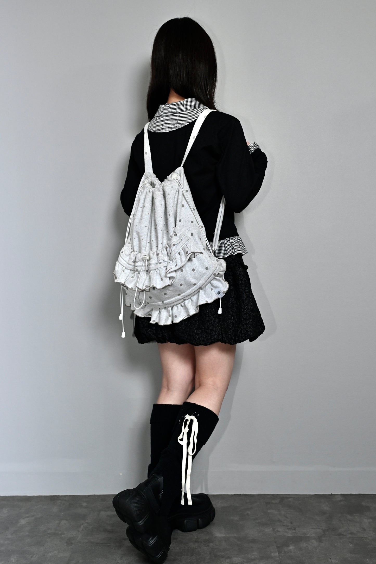 dot frill knapsack