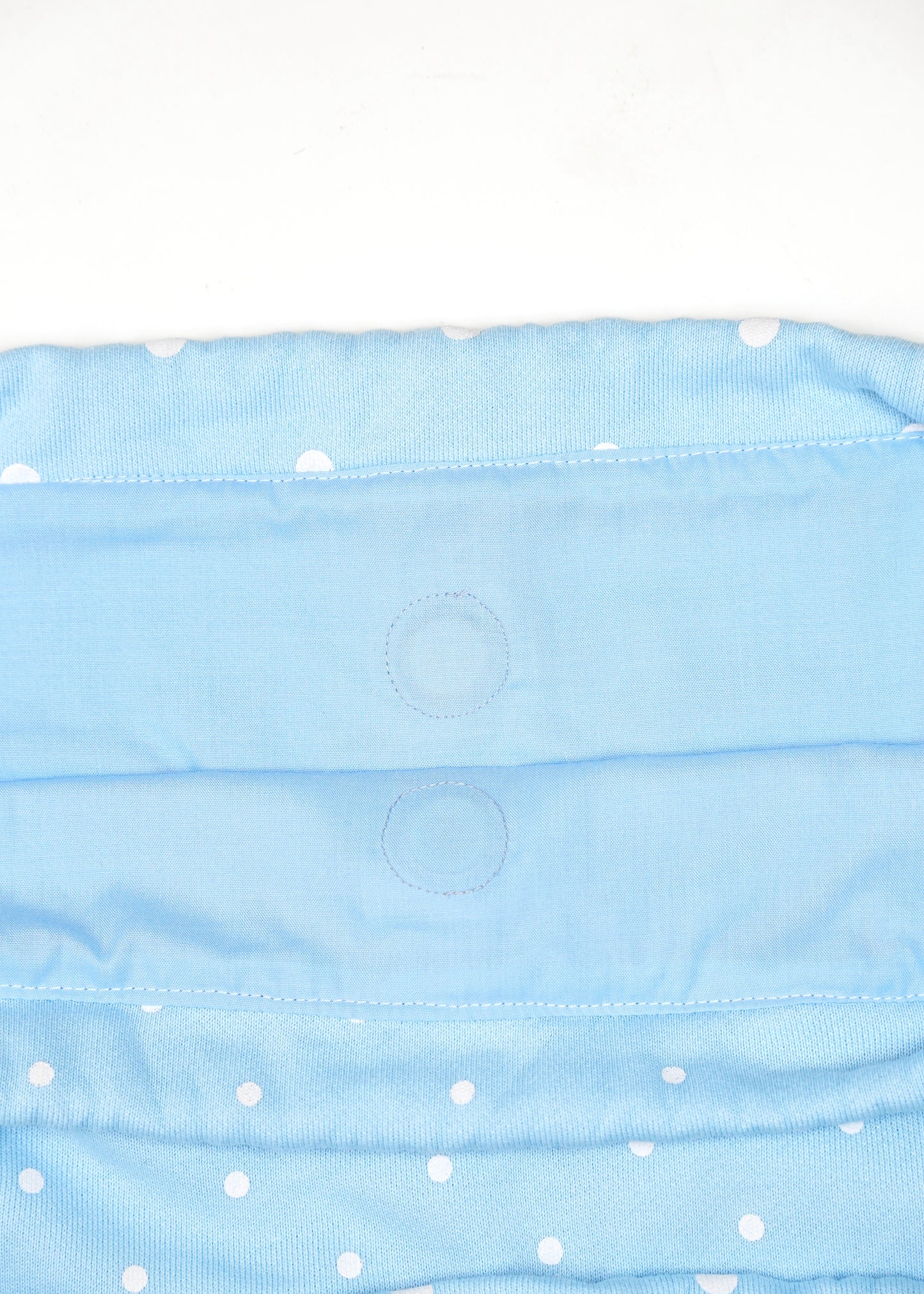 dot frill knapsack-pink&blue