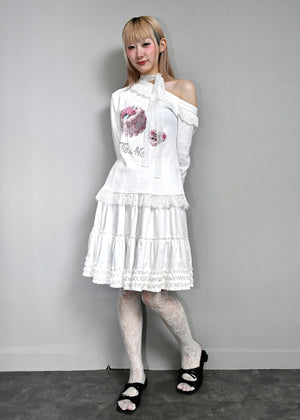 【8月下旬発送】「You need my love.」Lace-up Tee