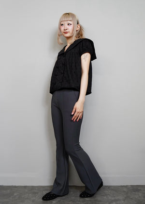 cotton dot stitch sailor blouse